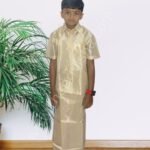 Privisha Silk Kids Shirt and Dhotis Combo Set – Gold