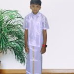 Privisha Silk Kids Shirt and Dhotis Combo Set – Lavender