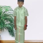 Privisha Silk Kids Shirt and Dhotis Combo Set – Pista Green