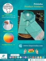 Privisha Silk Kids Shirt and Dhotis Combo Set – Elegance Green - Image 5