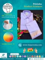 Privisha Silk Kids Shirt and Dhotis Combo Set – Lavender - Image 5