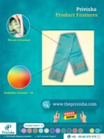 Privisha Soft Silk Saree Combo Set - Peacock blue - Image 4