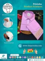 Privisha Silk Shirt and Dhotis Combo Set – Pink - Image 5