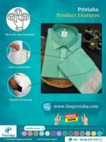 Privisha Silk Shirt and Dhotis Combo Set – Pista Green - Image 5