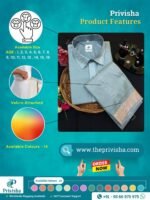 Privisha Silk Kids Shirt and Dhotis Combo Set – Premium Grey - Image 5
