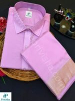 Privisha Silk Shirt and Dhotis Combo Set – Pink