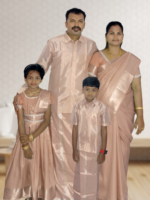 Privisha Soft Silk Gown Combo Set - Copper - Image 2