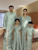 Privisha Soft Silk Gown Combo Set - Premium Grey - Image 2