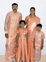 Privisha Soft Silk Saree Combo Set - Royal Orange - Image 2