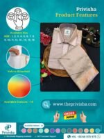 Privisha Silk Kids Shirt and Dhotis Combo Set – Silver Green - Image 5