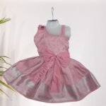 Privisha Soft Silk Gown Combo Set - Baby Pink