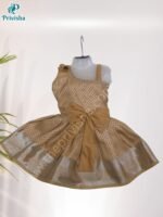 Privisha Soft Silk Gown Combo Set - Coffee