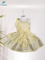 Privisha Soft Silk Gown Combo Set - Gold