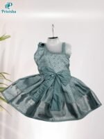 Privisha Soft Silk Gown Combo Set - Premium Grey