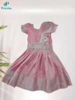 Privisha Soft Silk Pattu Pavadai Combo Set – Baby Pink