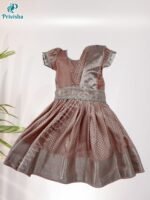Privisha Soft Silk Pattu Pavadai Combo Set – Copper