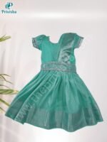 Privisha Soft Silk Pattu Pavadai Combo Set – Elegance Green