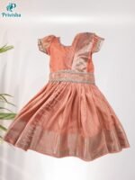 Privisha Soft Silk Pattu Pavadai Combo Set – Royal Orange