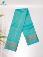 Privisha Soft Silk Saree Combo Set - Peacock blue