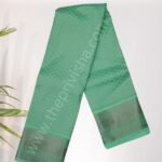 Privisha Soft Silk Saree Combo Set - Pista Green