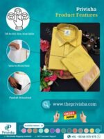 Privisha Silk Shirt and Dhotis Combo Set – Zari Gold - Image 5
