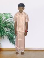 Privisha Silk Kids Shirt and Dhotis Combo Set – Smoothy Orange